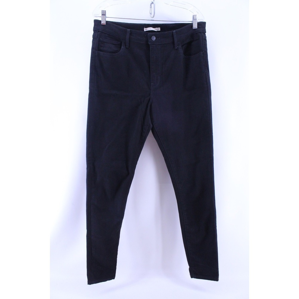 Levi's Jeans Womens 34x30 (Tag 32) Denim 720 High Rise Super Skinny Black Cotton